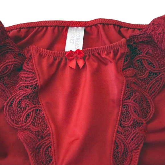 RARE Victoria's Secret Second Skin Satin Lace Double String Bikini Panties NWT - Picture 4 of 12